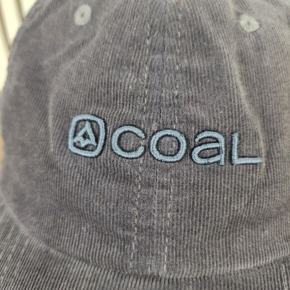 Coal The Hauler Low Cord Corduroy Snapback Hat Cap Charcoal Gray Seattle Outdoor - Picture 3 of 10